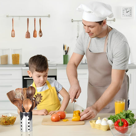 11-Teiliges Küchenutensilien-Set Aus Teak – Stilvolles Design Für Ihre Küche 1