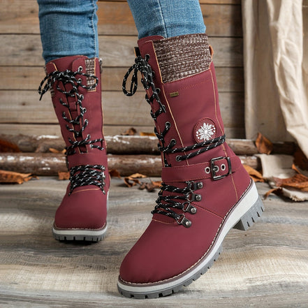 Arvella Knit Mid-Calf Boots – Praktische Stiefel für die kühleren Jahreszeiten