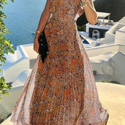 Neravelle Halterneck Kleid mit Plisseerock