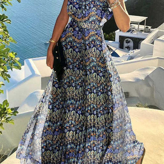 Neravelle Halterneck Kleid mit Plisseerock