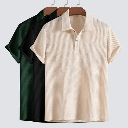 Tervano Herren Poloshirt mit Kurzarm und klassischem Kragen