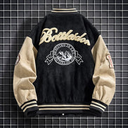 Varellio Herren Bomberjacke mit Knopfverschluss