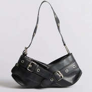 Schultertasche mit verstellbarem Gurt und Reißverschlussfach