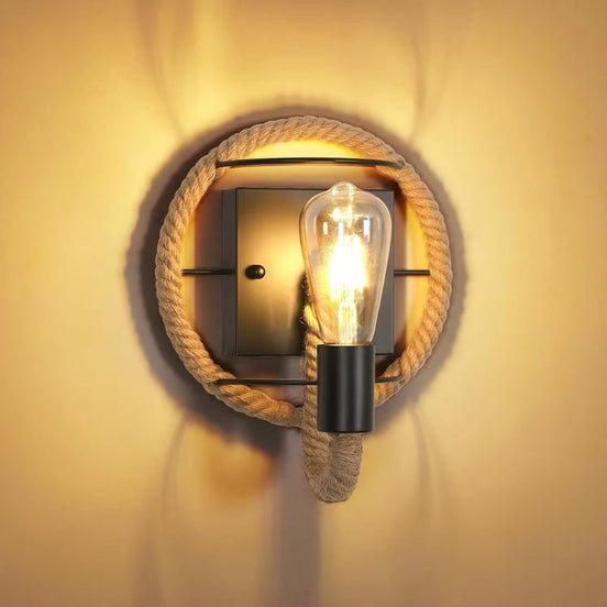 Cordara LED Wandleuchte mit Seildesign aus Metall