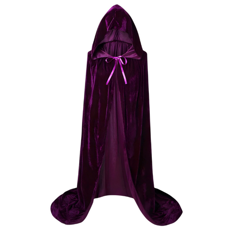 Lange Hexen-Cape mit Spitzhut für Kostümfeste – Ravena