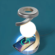Orbito Schreibtischleuchte mit drehbarer Kugel – LED Tischlampe mit Ladefunktion für Smartphone