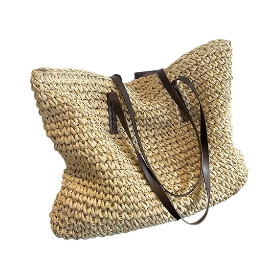 Laymira Damen Shopper aus Naturfasern mit verstellbaren Trägern