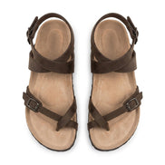 Tavirella Damen Sandalen mit Zehenriemen und Schnallenverschluss