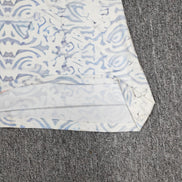 Lorvessa Midikleid mit Allover-Muster und V-Ausschnitt – plissiertes Kleid mit halben Ärmeln
