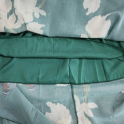 Velmira Maxikleid mit Blumenmuster und V-Ausschnitt – langärmeliges Kleid in A-Linien-Form