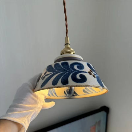 Ceranova LED Pendelleuchte aus Keramik für Deckenmontage