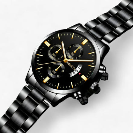 Carlovier Herren Armbanduhr mit rundem Zifferblatt