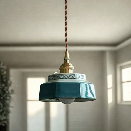 Ceranova LED Pendelleuchte aus Keramik für Deckenmontage
