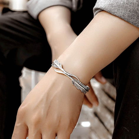 Lunaria Verstellbares Armband mit Blumenmotiv in Silberoptik