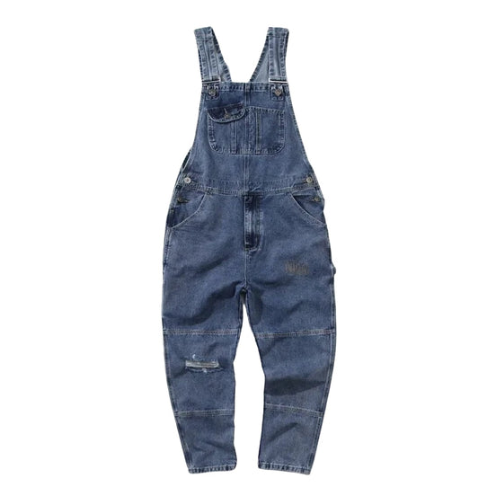 Locker geschnittene Latzhose aus Denim für Alltag und Arbeit