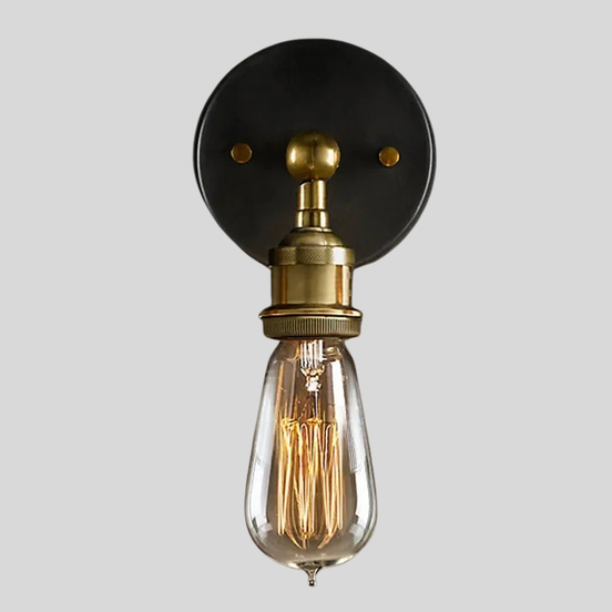 Aurivelle Vintage LED Wandleuchte aus Metall für Innenräume