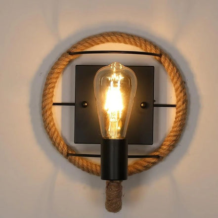 Cordara LED Wandleuchte mit Seildesign aus Metall