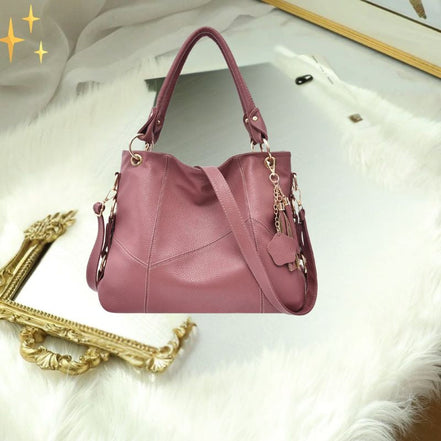 Velmora Schultertasche – Umhängetasche mit verstellbarem Riemen und mehreren Reißverschlussfächern