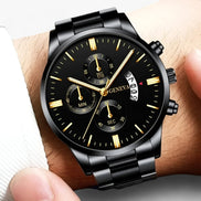 Carlovier Herren Armbanduhr mit rundem Zifferblatt