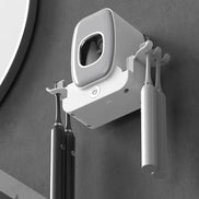 CleanDock Pro Zahnbürstenhalter – Wandmontage mit integrierter Zahnpastaspender-Funktion