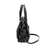 Marvella Handtasche Damen Leder Reißverschluss verstellbarer Gurt Tasche mit Innenfach