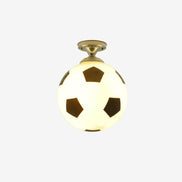SportaGlow LED-Deckenleuchte – Deckenlampe mit Fußball- oder Basketballmotiv