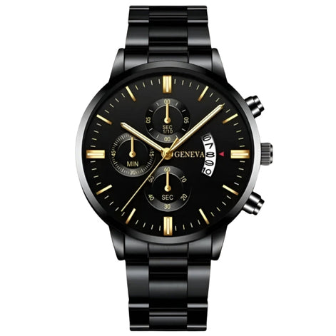 Herren Armbanduhr mit rundem Zifferblatt
