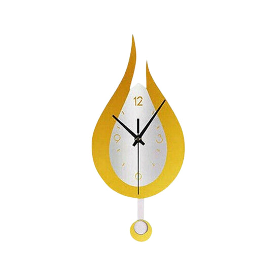 Dravion Wanduhr in Tropfenform mit Quarzwerk – dekorative Innenuhr