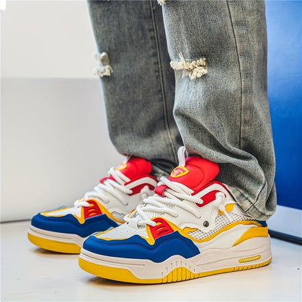 Norevix Herren Sneaker mit Schnürung und Runder Zehenform