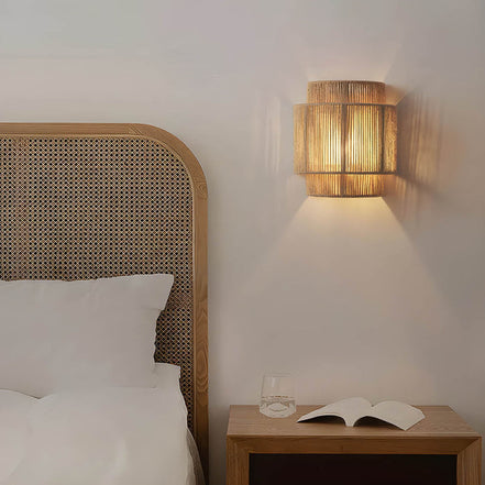 Wandleuchte mit Seildesign und E27 LED – Rovena