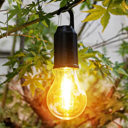Lumora Campingleuchte – LED Leuchte mit USB-C Aufladung und Tragegriff