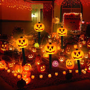 Solar Halloween Gartenleuchten im 5er-Set mit Kürbisdesign – Lumora