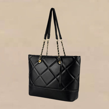 Tote-Tasche mit Kettenhenkel und großem Hauptfach