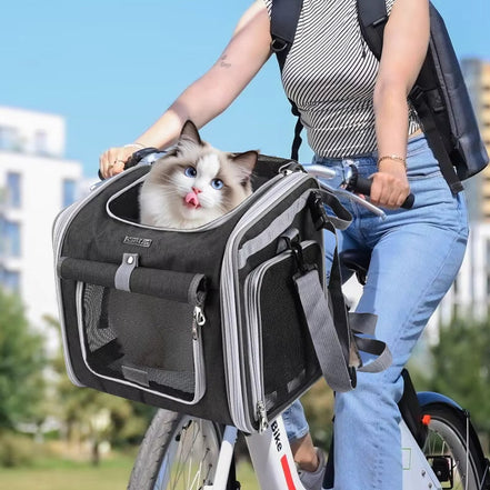 PetRida ausziehbarer Fahrradkorb für Haustiere