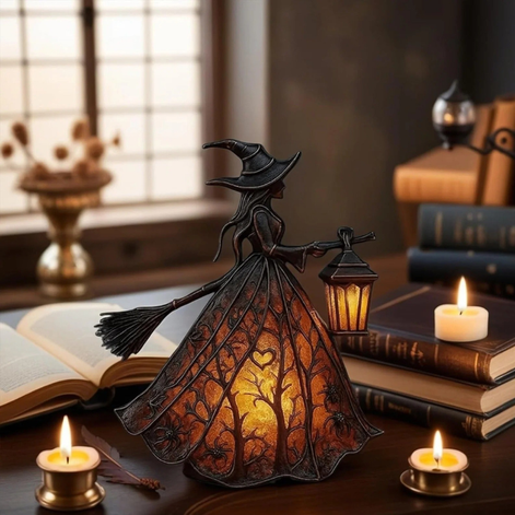 Halloween Hexenlampe mit LED-Beleuchtung – Lumira