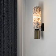 Elegante Marmor-Wandleuchte mit Kupferdetails – Aurevia