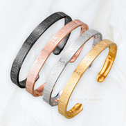 Faithoria Armband mit Ayatul Kursi Gravur und verstellbarem Band