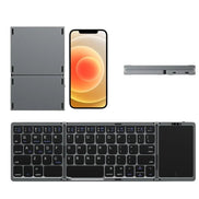 FoldType Touch Mini-Tastatur – Faltbare Bluetooth-Tastatur mit Touchpad