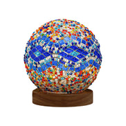 Mireva Tischleuchte mit Mosaikdesign – LED Lampe mit dimmbarer Funktion