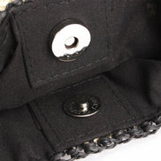 Emeliora Damen Schultertasche mit geflochtener Struktur