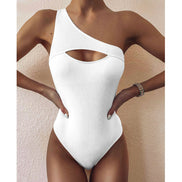 Marivessa Damen Badeanzug mit One-Shoulder Design