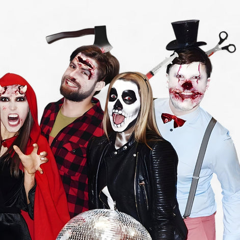 Gruseliges Halloween-Haarband mit Gothic-Design – Vespera
