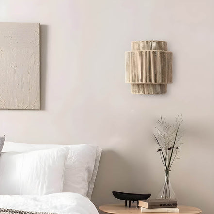Wandleuchte mit Seildesign und E27 LED – Rovena