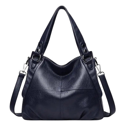 Marvella Handtasche Damen Leder Reißverschluss verstellbarer Gurt Tasche mit Innenfach