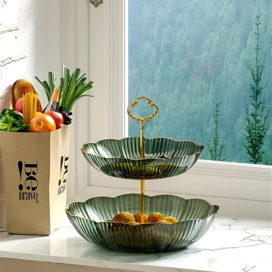 Abgestufter Obstschalen-Organizer – Elegante Ordnung Für Ihre Küche 0