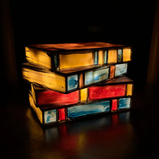 Bunte Buchlampe RadiantBook – Warmes Licht Für Gemütliche Räume 1