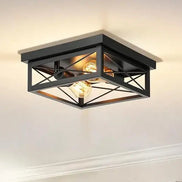 CAPARE Deckenlampe Schwarz Quadratisch – Stilvolle Beleuchtung Für Modernes Ambiente 0