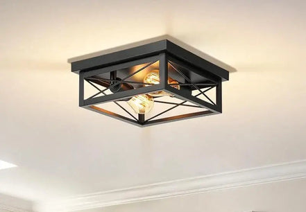 CAPARE Deckenlampe Schwarz Quadratisch – Stilvolle Beleuchtung Für Modernes Ambiente 0