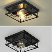CAPARE Deckenlampe Schwarz Quadratisch – Stilvolle Beleuchtung Für Modernes Ambiente 2