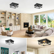 CAPARE Deckenlampe Schwarz Quadratisch – Stilvolle Beleuchtung Für Modernes Ambiente 3